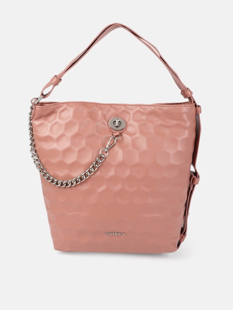 

CORSICA Women Pink Solid Handheld Bag