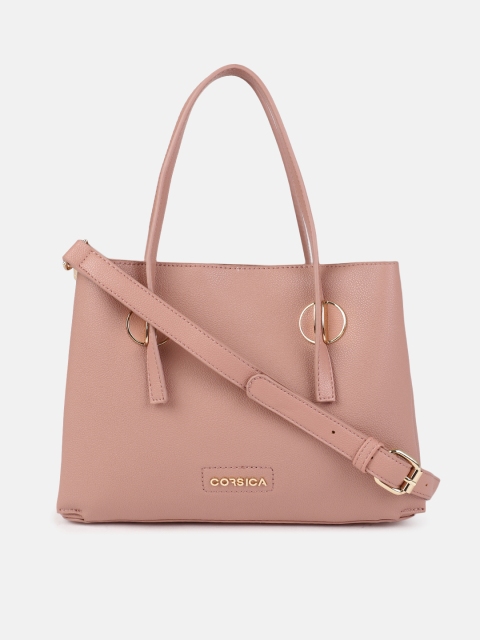 

CORSICA Women Pink Solid Handheld Bag
