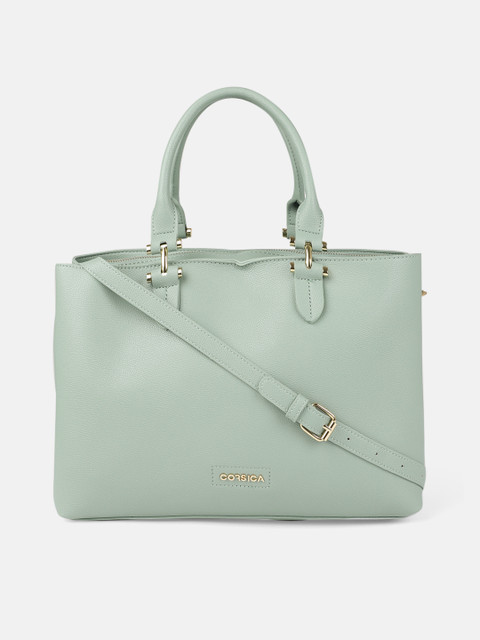 

CORSICA Green Solid Handheld Bag