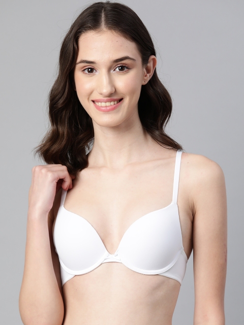 

Marks & Spencer Pack of 2 Push-up Plunge T-Shirt Bras - Underwired Heavily Padded, White