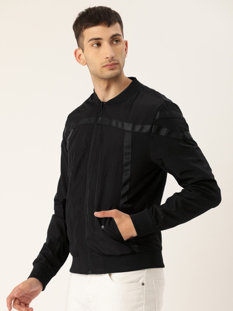 

Flying Machine Men Black Solid Bomber Jacket