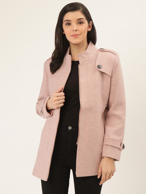

Okane Women Pink Solid Coat