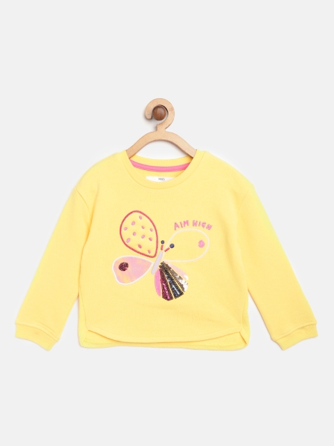 

Marks & Spencer Girls Yellow Embroidered Sweatshirt