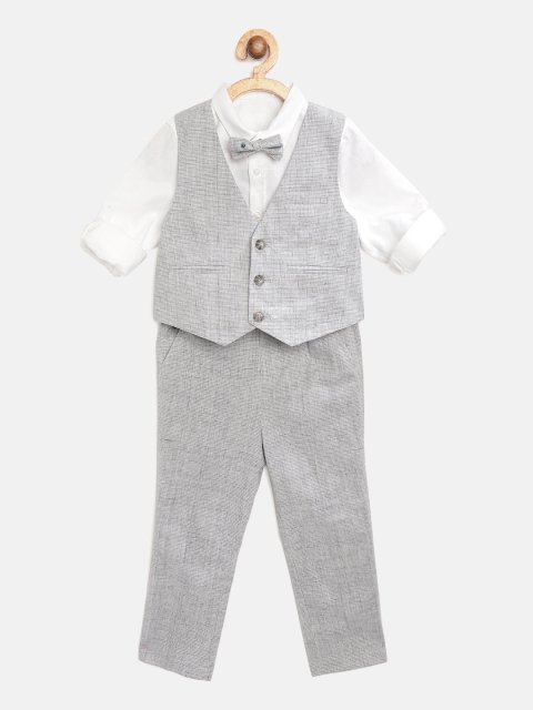 

Marks & Spencer Boys White & Grey Shirt with Trousers & Waistcoat