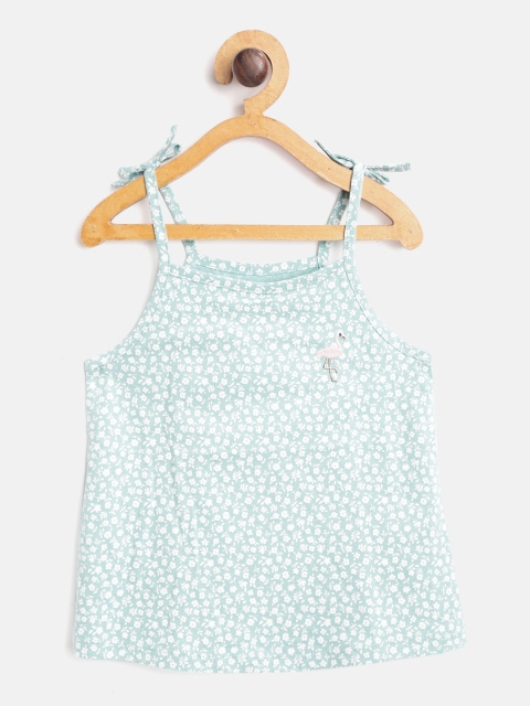 

Marks & Spencer Girls Blue Floral Printed Tank Top