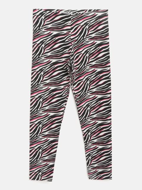 

Marks & Spencer Girls White & Black Zebra Print Leggings