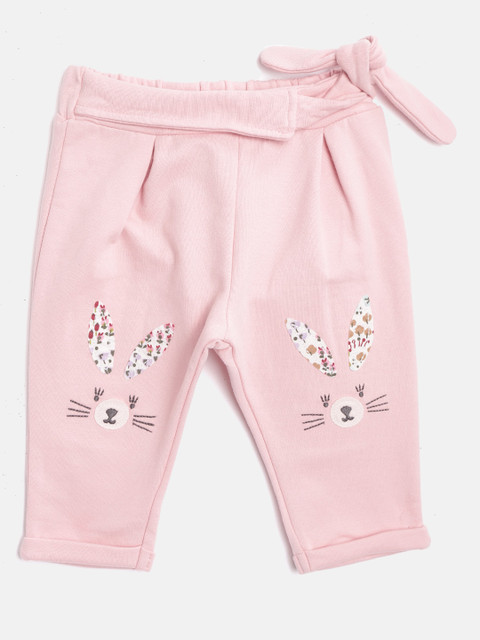 

Marks & Spencer Kids Pink Applique Track Pants
