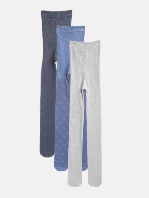 

Marks & Spencer Girls Pack of 3 Winter Stockings, Grey melange