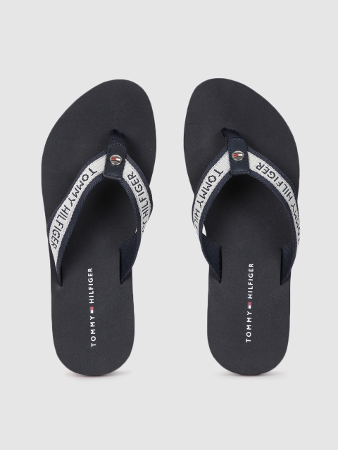 

Tommy Hilfiger Women Navy Blue Printed Thong Flip-Flops