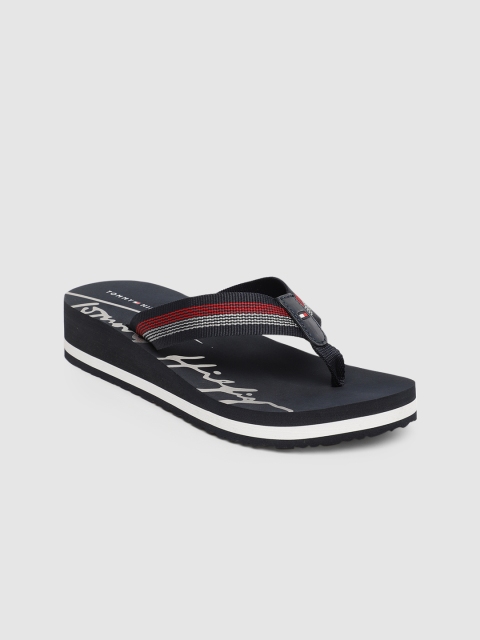 

Tommy Hilfiger Women Navy Blue Printed Wedges