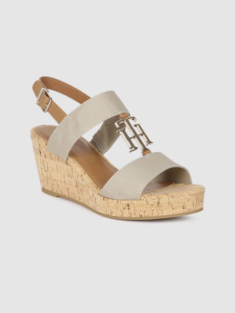 

Tommy Hilfiger Women Beige Embellished Heels