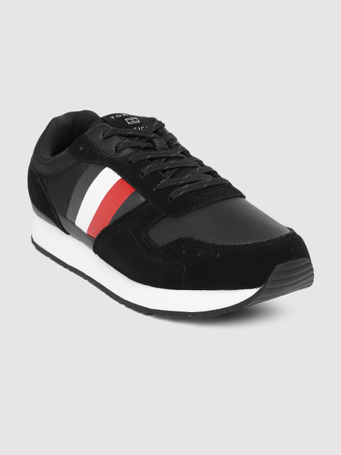 

Tommy Hilfiger Men Black Corporate Mix Flag Runner Sneakers
