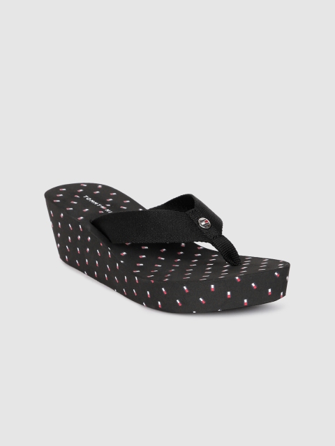 

Tommy Hilfiger Women Black Printed Wedges