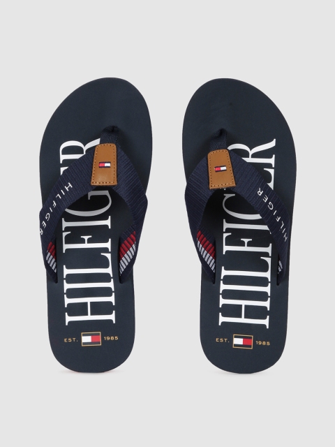 

Tommy Hilfiger Men Navy Blue Printed Thong Flip-Flops