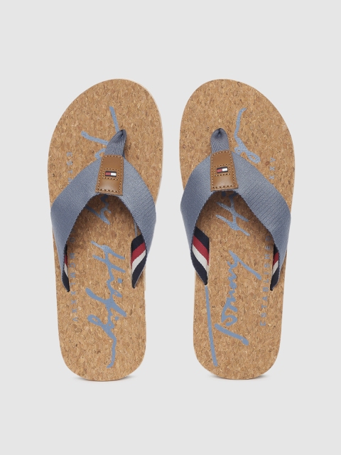 

Tommy Hilfiger Men Grey Solid Thong Flip-Flops