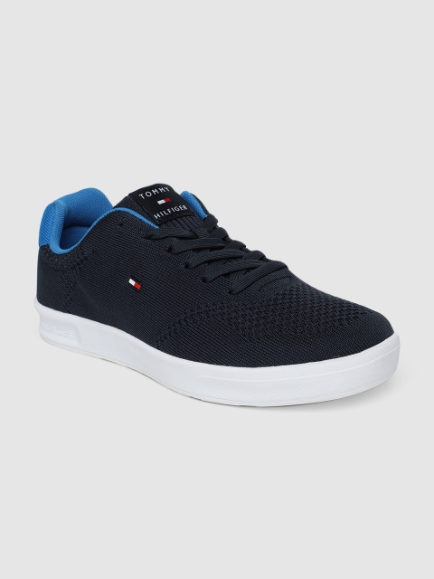 

Tommy Hilfiger Men Navy Blue Solid Sneakers