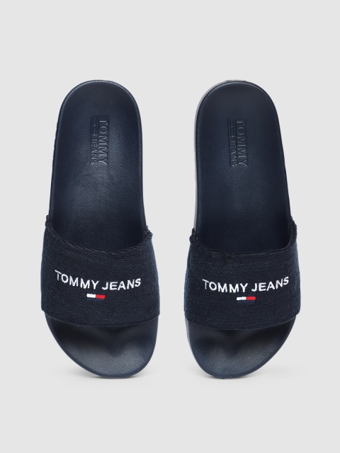 

Tommy Hilfiger Women Navy Blue Printed Sliders