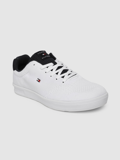 

Tommy Hilfiger Men White Solid Sneakers