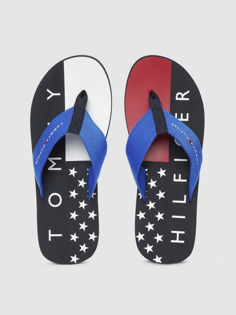 

Tommy Hilfiger Men Blue Printed Thong Flip-Flops