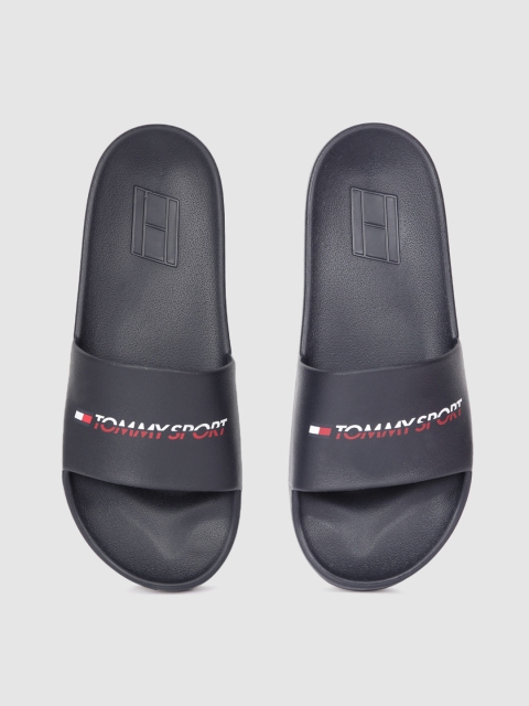 

Tommy Hilfiger Women Navy Blue Printed Sliders