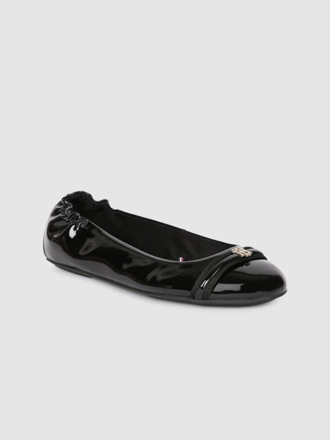 

Tommy Hilfiger Women Black Solid Ballerinas