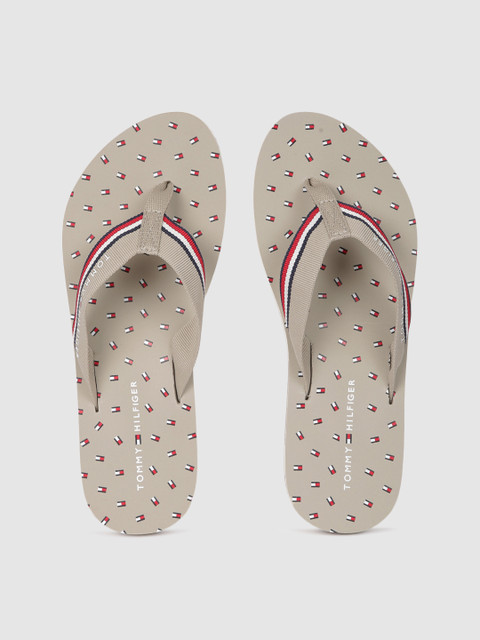 

Tommy Hilfiger Women Beige & Red Striped Slip-On