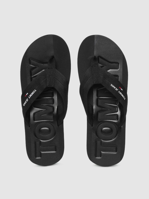 

Tommy Hilfiger Men Black Printed Thong Flip-Flops