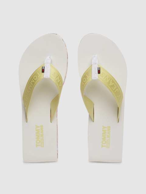 

Tommy Hilfiger Women White Solid Thong Flip-Flops