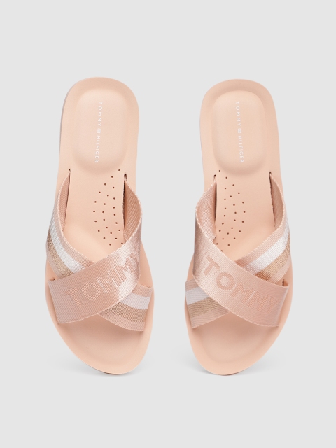 

Tommy Hilfiger Women Rose Gold Printed Sliders