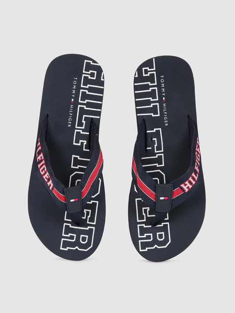 

Tommy Hilfiger Men Navy Blue Printed Thong Flip-Flops