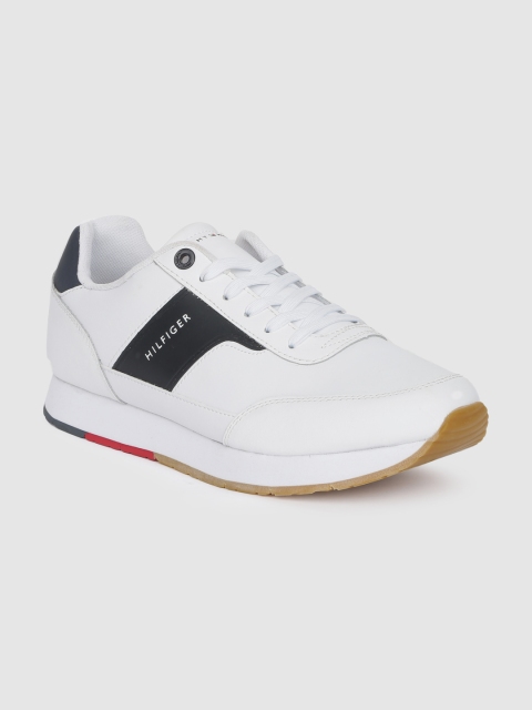 

Tommy Hilfiger Men White Leather Sneakers