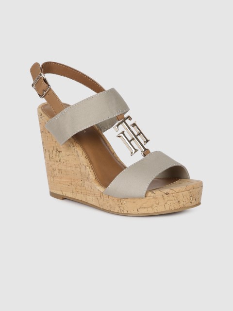 

Tommy Hilfiger Women Beige Embellished Heels