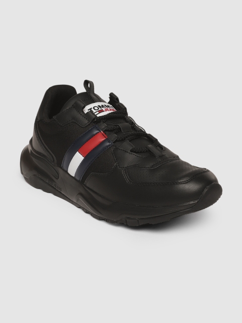 

Tommy Hilfiger Men Black CHUNKY TECH RUNNER Leather Sneakers