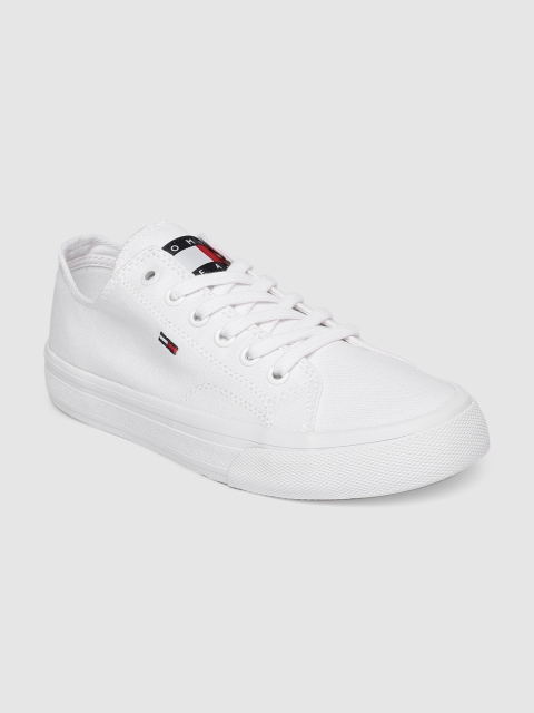 

Tommy Hilfiger Women White Solid Sneakers