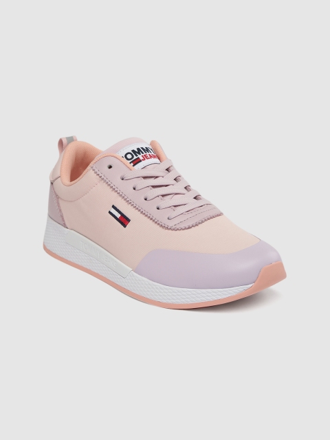 

Tommy Hilfiger Women Peach-Coloured Solid Sneakers