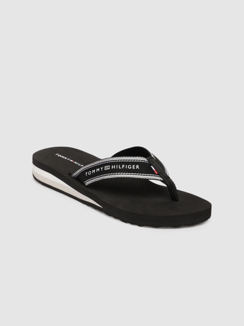 

Tommy Hilfiger Women Black Printed Slip-Ons