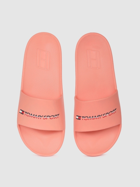 

Tommy Hilfiger Women Pink Printed Sliders