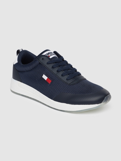 

Tommy Hilfiger Men Navy Blue Solid Sneakers