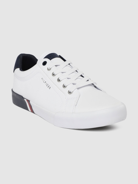 

Tommy Hilfiger Men White Solid Sneakers