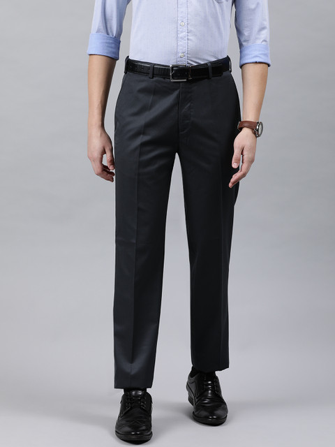 

Raymond Men Grey Regular Fit Solid Formal Trousers