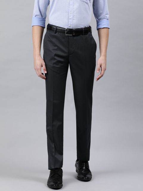 

Raymond Men Grey Slim Fit Solid Formal Trousers