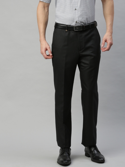 

Park Avenue Men Black Regular Fit Solid Formal Trousers