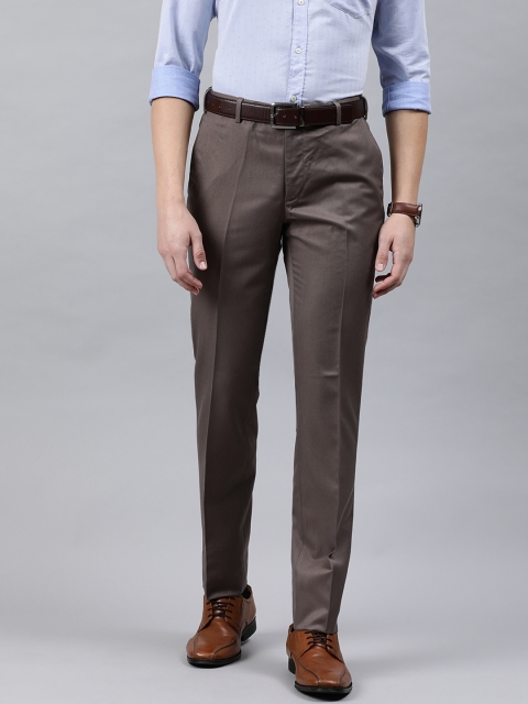 

Raymond Men Beige Slim Fit Solid Formal Trousers