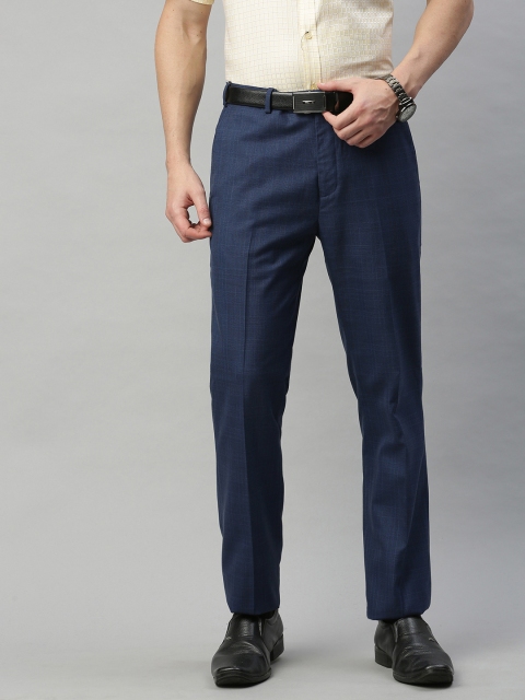 

Raymond Men Blue Regular Fit Solid Chinos