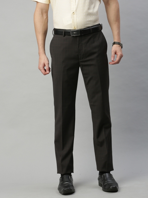 

Raymond Men Black Regular Fit Solid Formal Trousers