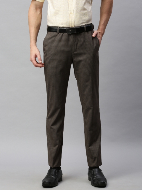 

Raymond Men Brown Slim Fit Solid Formal Trousers