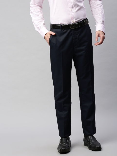 

Park Avenue Men Black Slim Fit Solid Formal Trousers