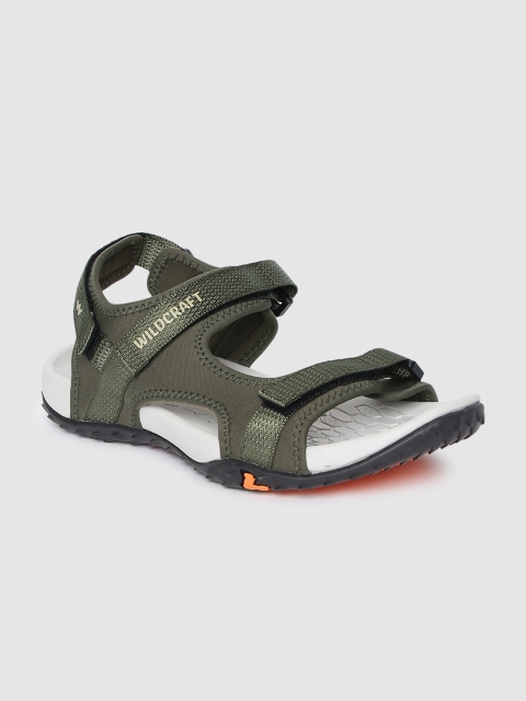 

Wildcraft Men Olive Green Solid Vesta+ Sports Sandals