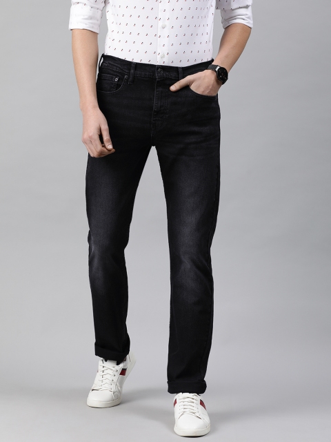 

Levis Men Black 513 Slim Fit Mid-Rise Clean Look Jeans