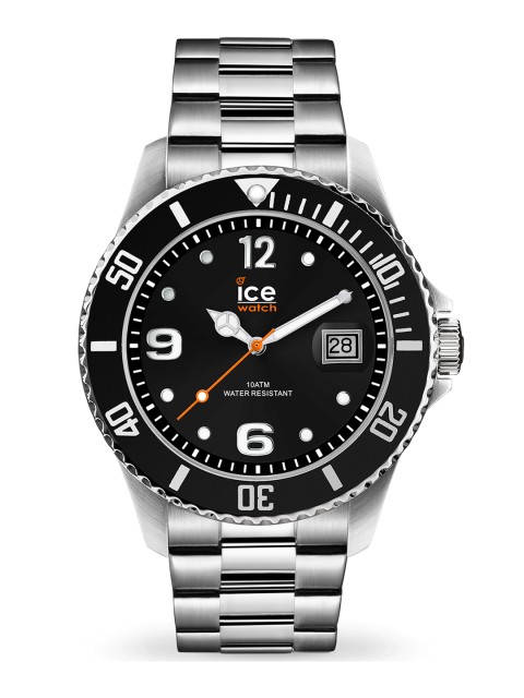 

Ice Unisex Black & Silver-Toned Steel Analogue Watch 16031